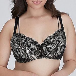 cacique modern linear lace bra